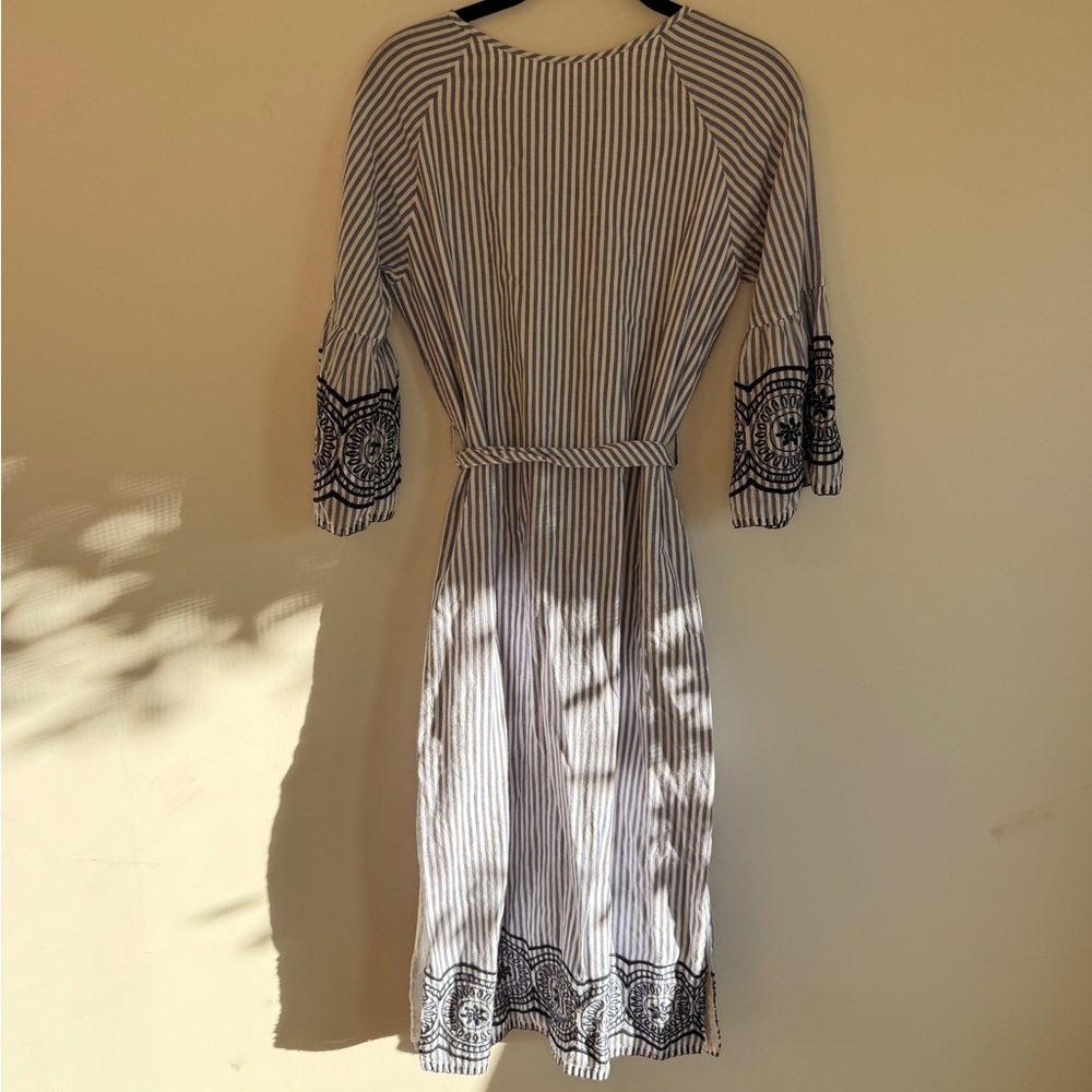 Tularosa Small Striped Button-Down Summer Dress - Picture 7 of 7